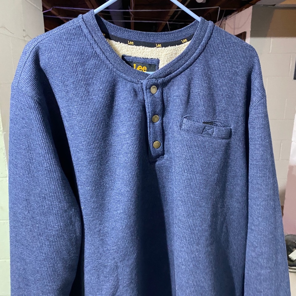 Mens Insulated 1/4 button pull over